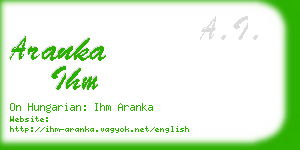 aranka ihm business card